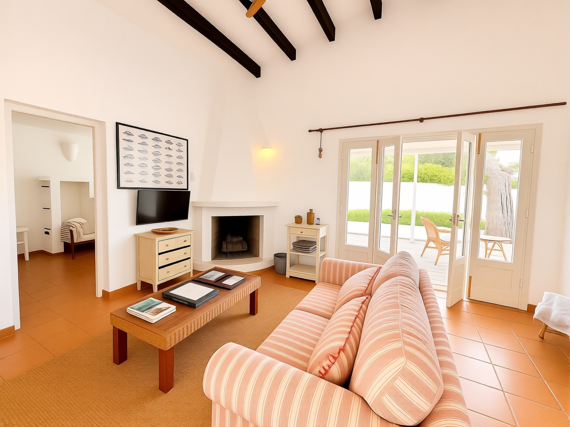 Chalet with direct beach access in Mallorca, Balears (Illes) — Living room