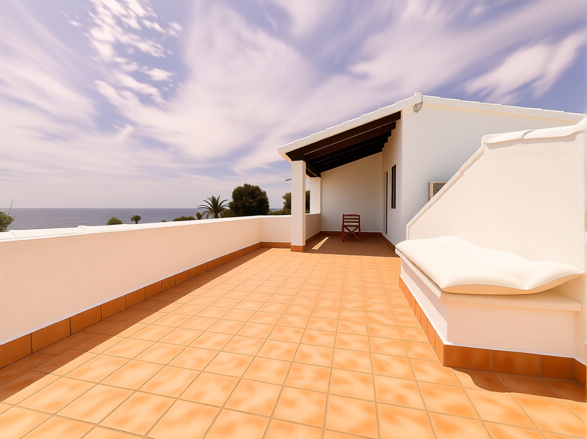 Chalet with direct beach access in Mallorca, Balears (Illes) — Sea terrace