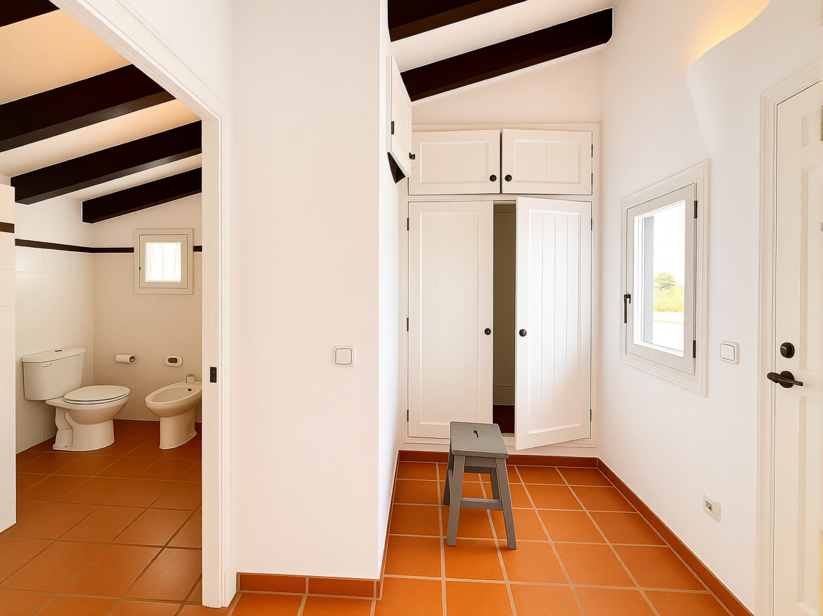 Chalet with direct beach access in Mallorca, Balears (Illes) — Bathroom