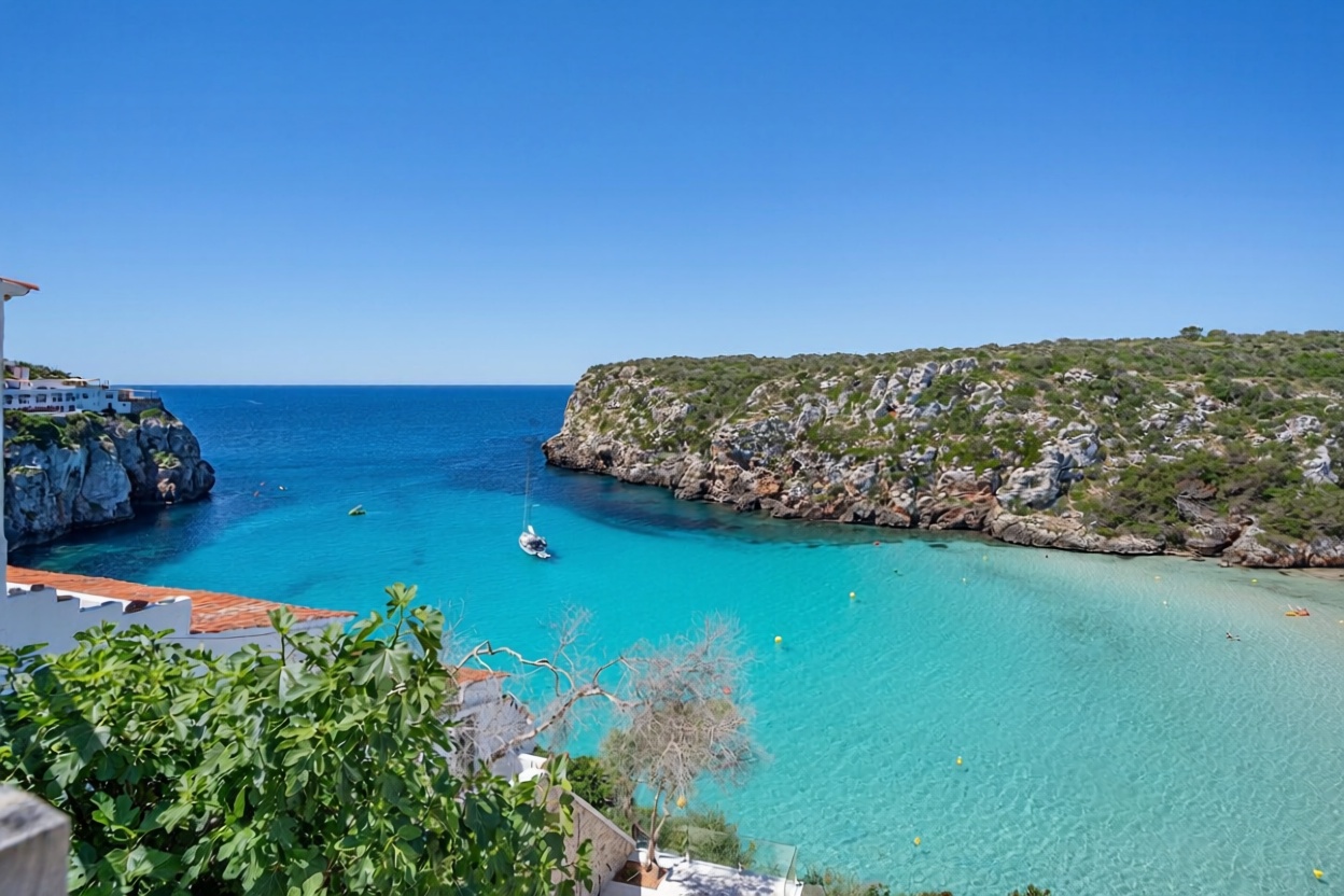 Chalet with direct beach access in Mallorca, Balears (Illes) — Sea terrace
