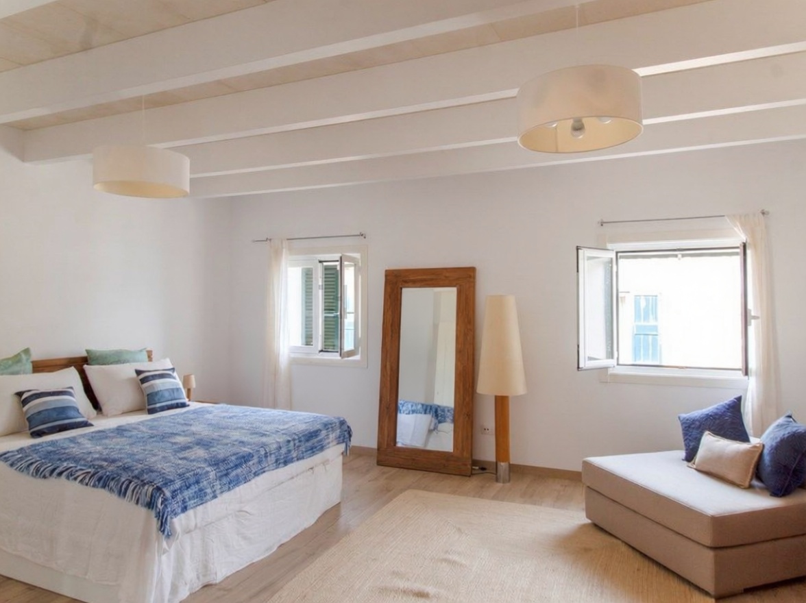 Chalet con acceso directo a playa en Maó — Dormitorio