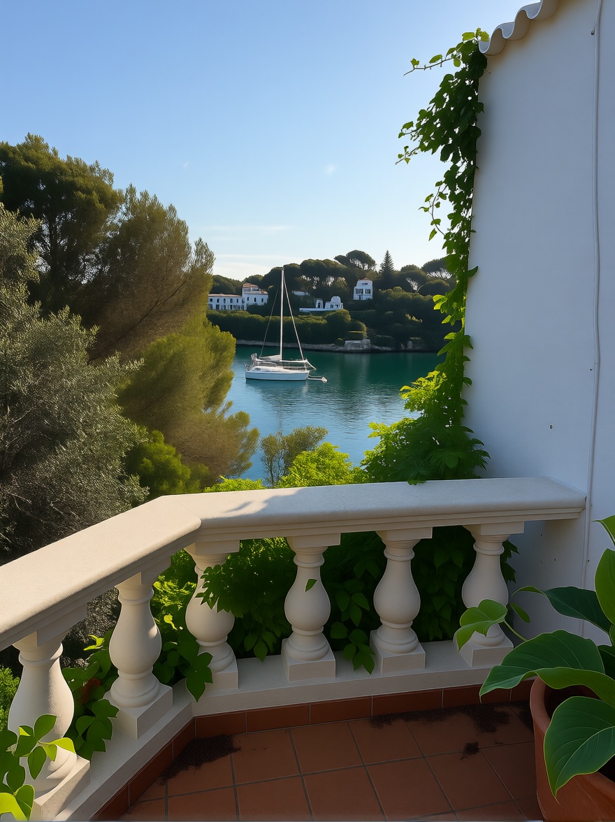 Chalet with direct beach access in Ciutadella — Sea terrace