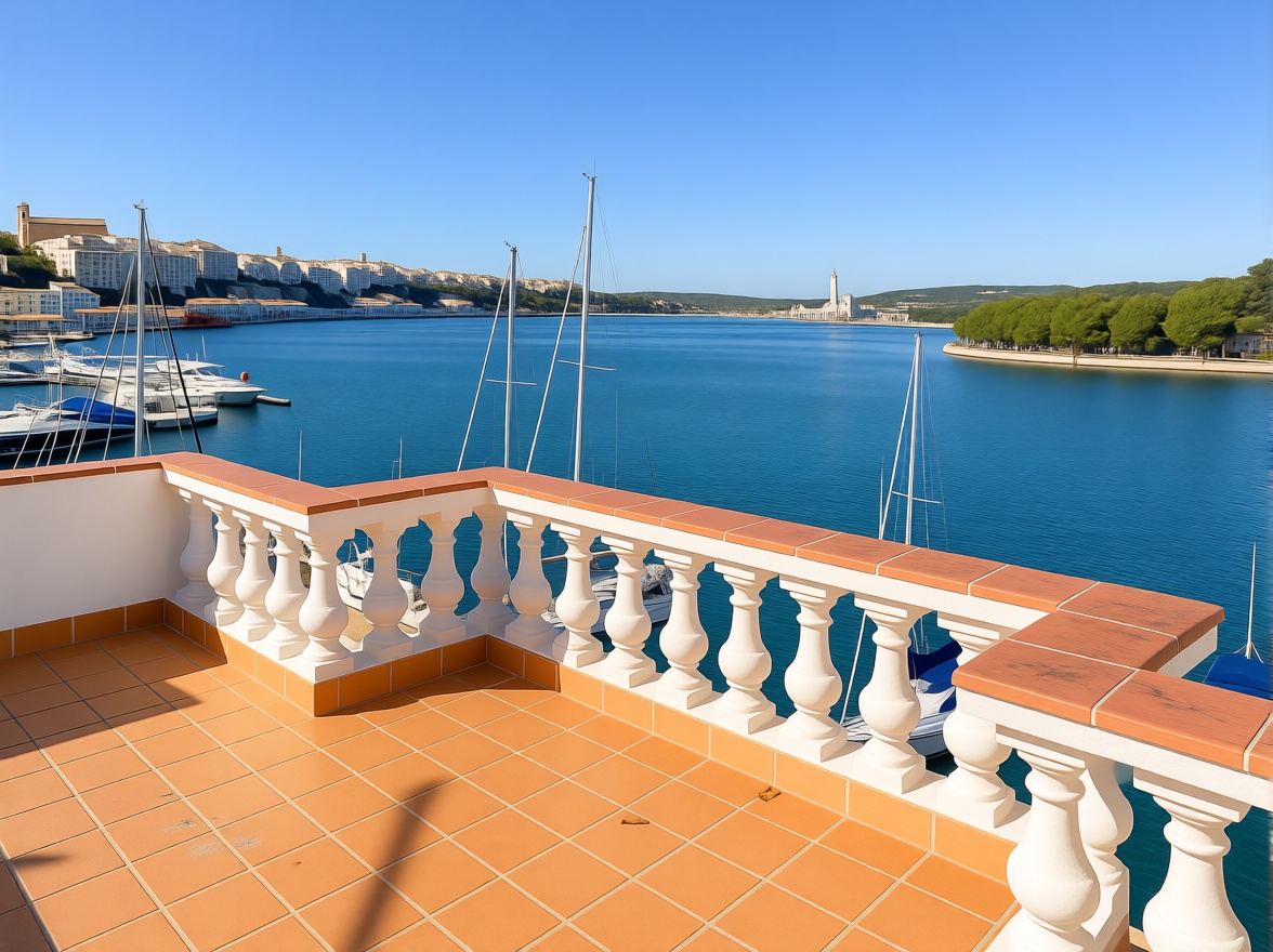 Chalet con acceso directo a playa en Maó — Terraza mar