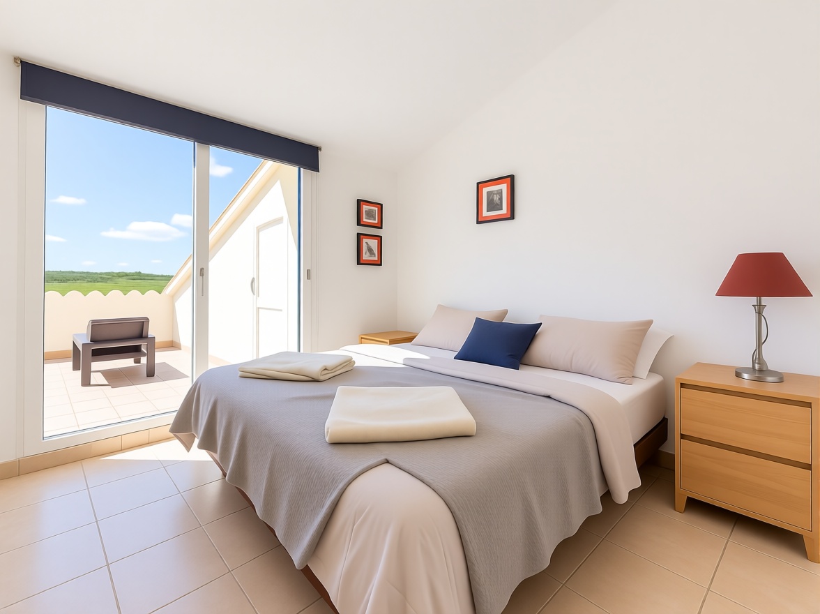 Dúplex en primera línea de playa en Maó — Dormitorio