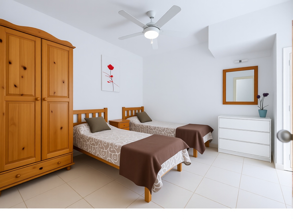 Chalet with direct beach access in Es Mercadal — Bedroom