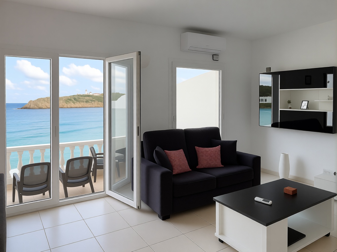 Beachfront flat in Es Mercadal — Living room