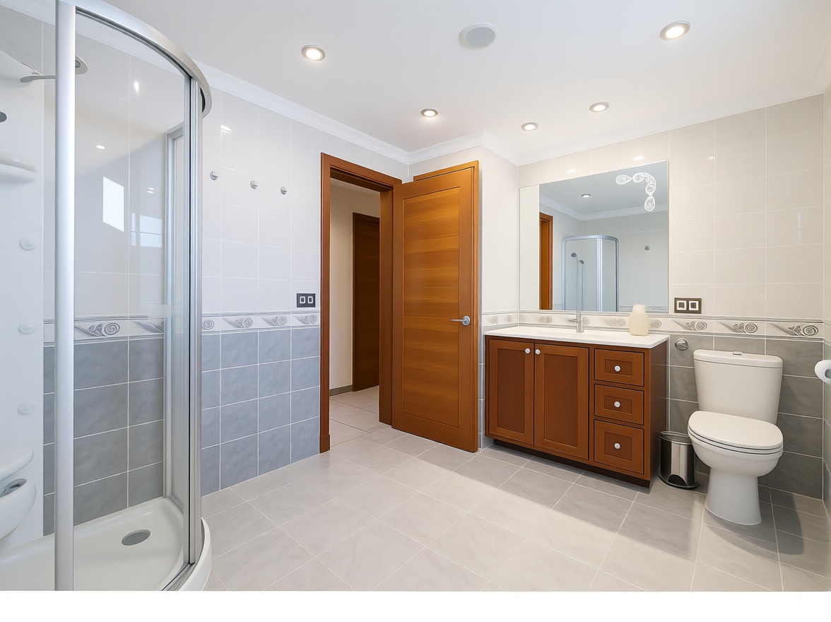 Chalet with direct beach access in Mallorca, Balears (Illes) — Bathroom