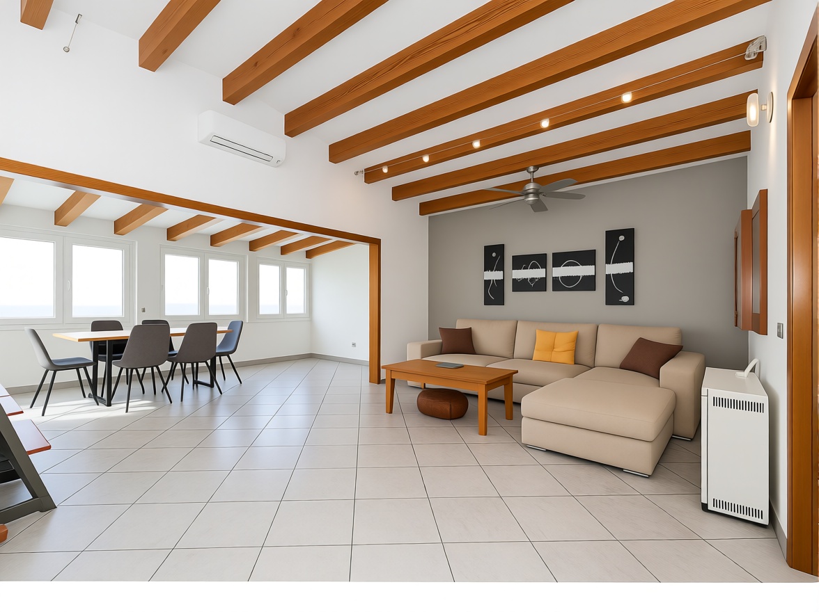Chalet with direct beach access in Mallorca, Balears (Illes) — Living room