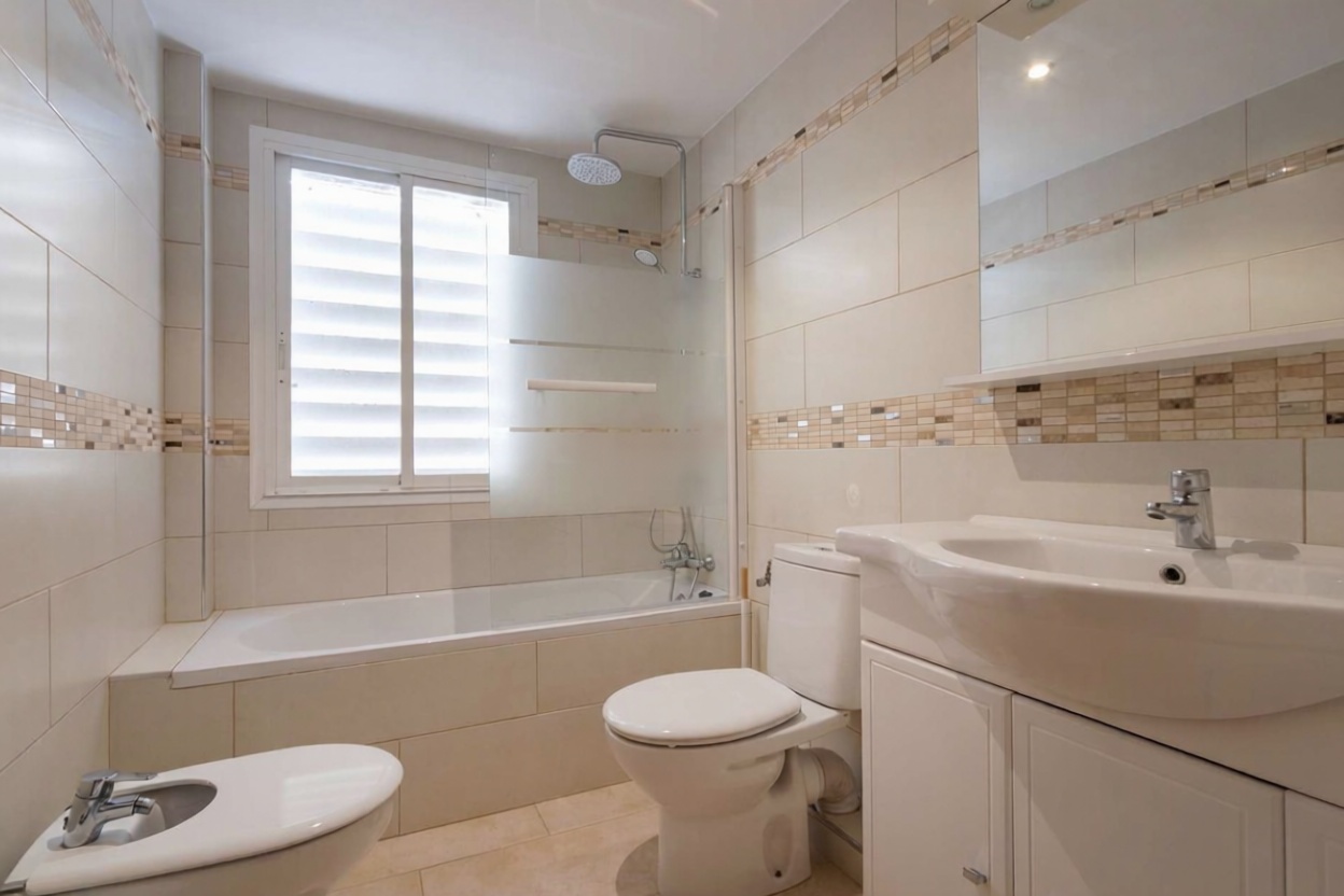 Apartamento em primeira linha de praia em Santa Eulalia del Río — Casa banho