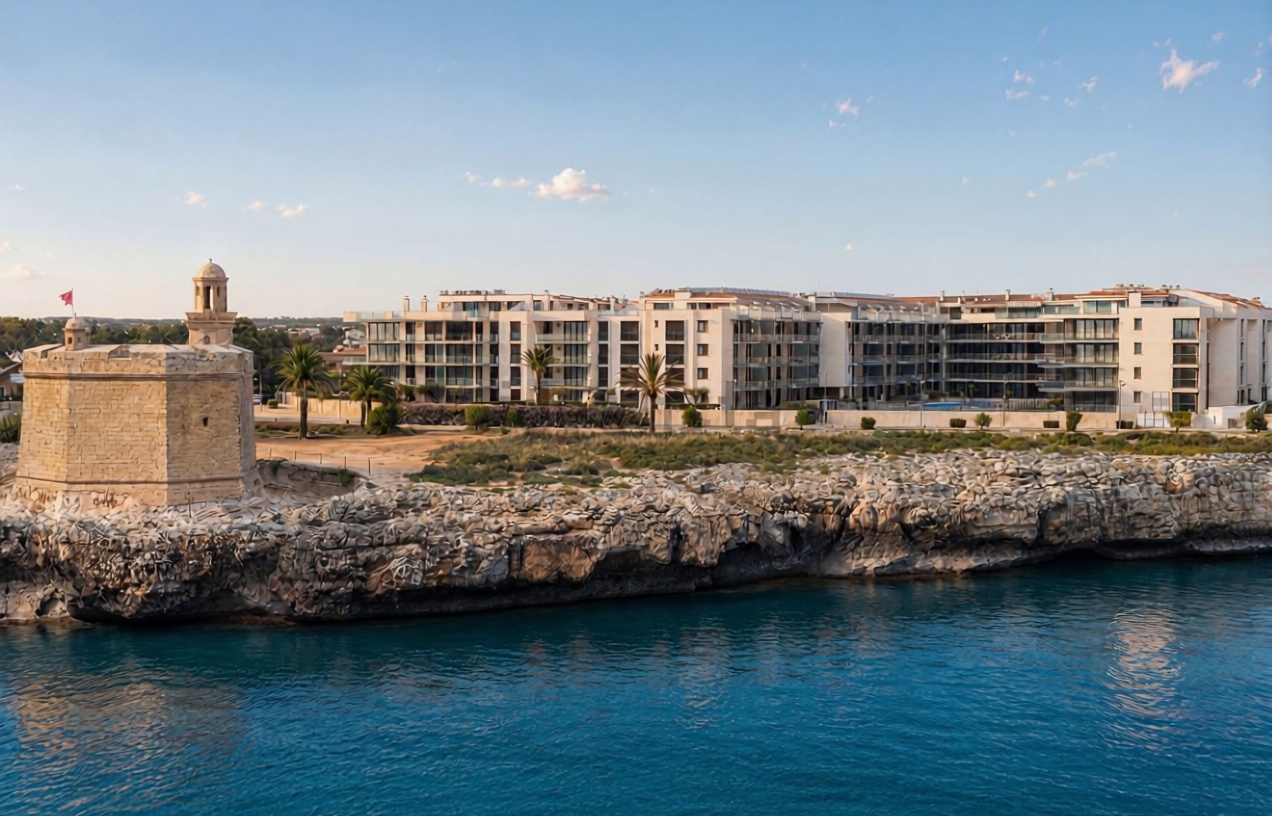 Wohnung in erste Strandlinie in Ciutadella — Meerblick