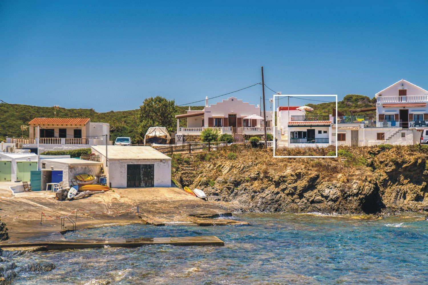 Chalet zum Verkauf mit direktem Strandzugang in Maó/Mahón
