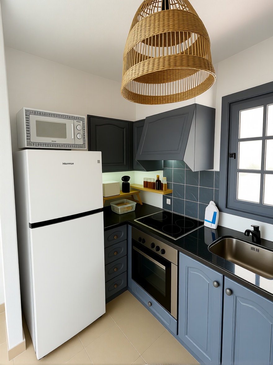 Beachfront flat in Es Mercadal — Kitchen