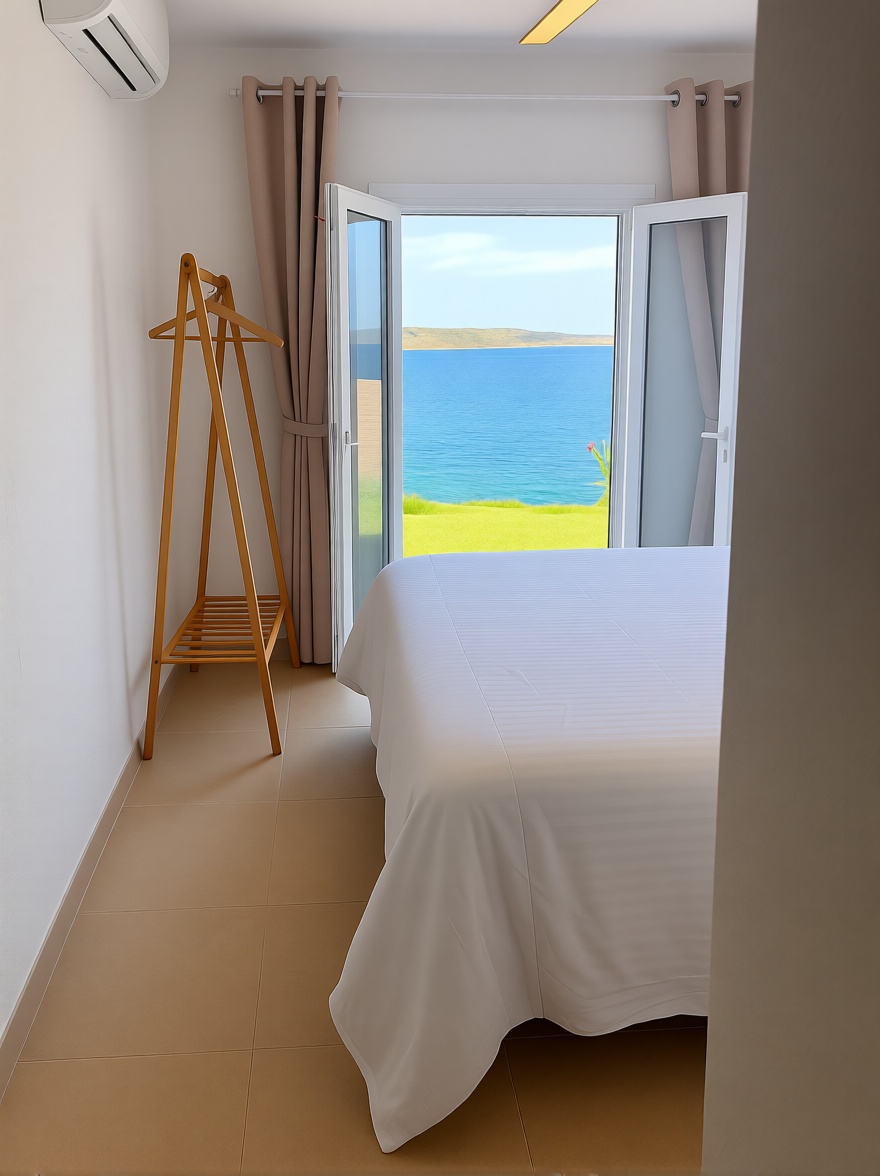 Beachfront flat in Es Mercadal — Bedroom