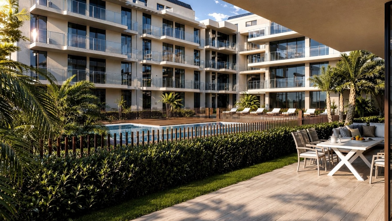 Beachfront flat in Ciutadella — Terrace