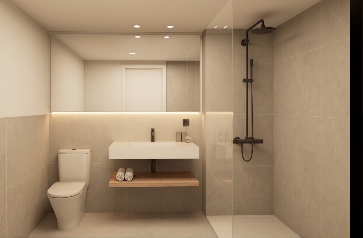 Beachfront flat in Ciutadella — Bathroom