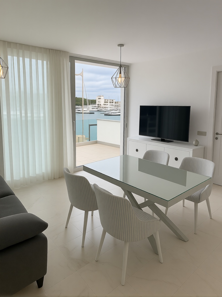Wohnung in erste Strandlinie in Maó/Mahón — Wohnzimmer
