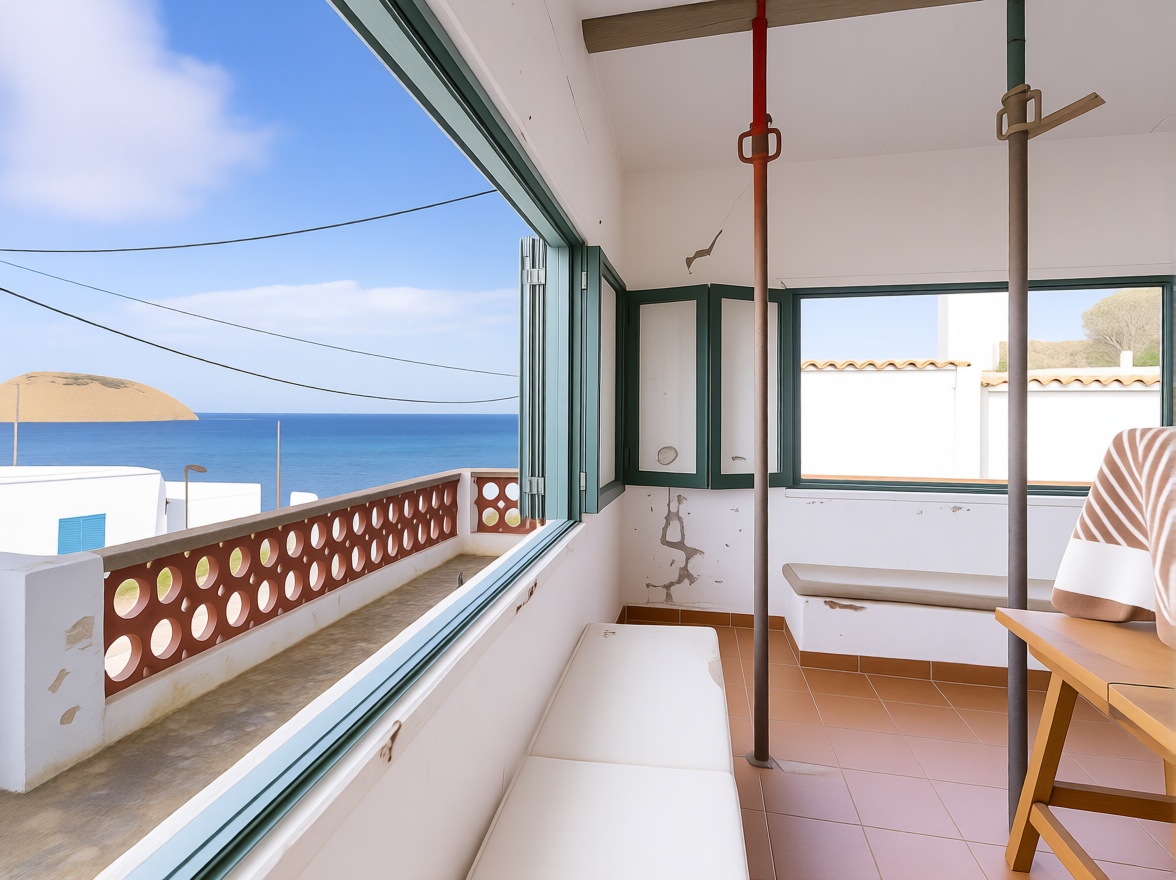 Chalet mit direkter Strandzugang in Maó/Mahón — Meerblick
