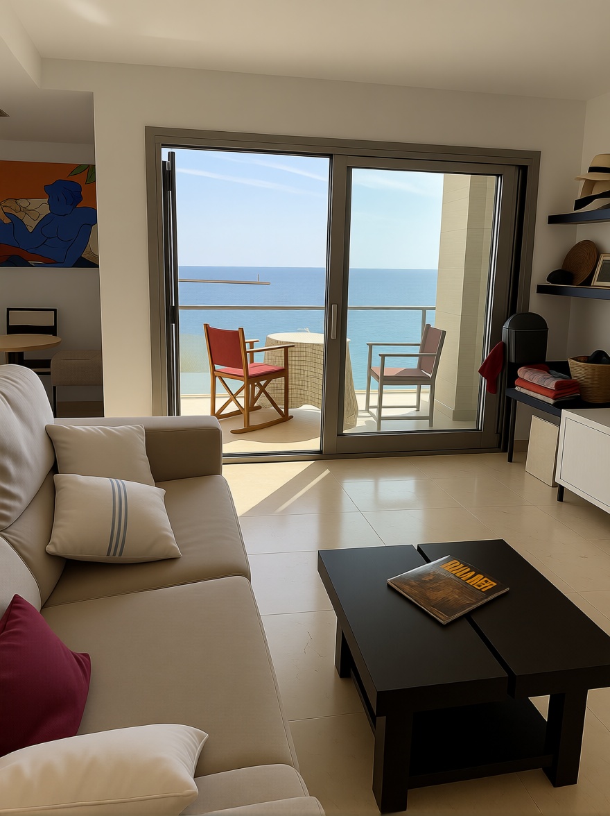 Wohnung in erste Strandlinie in Ciutadella — Wohnzimmer
