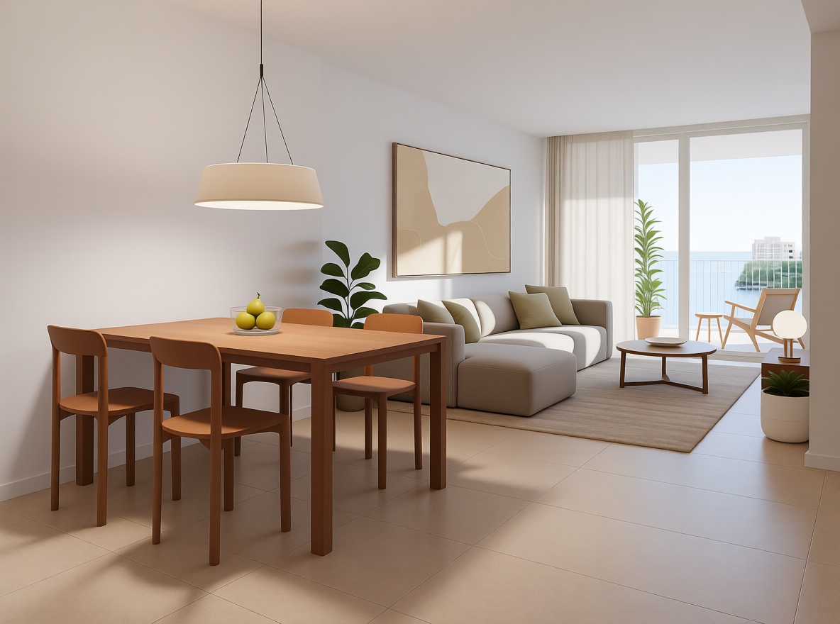 Beachfront flat in Es Castell — Sea terrace