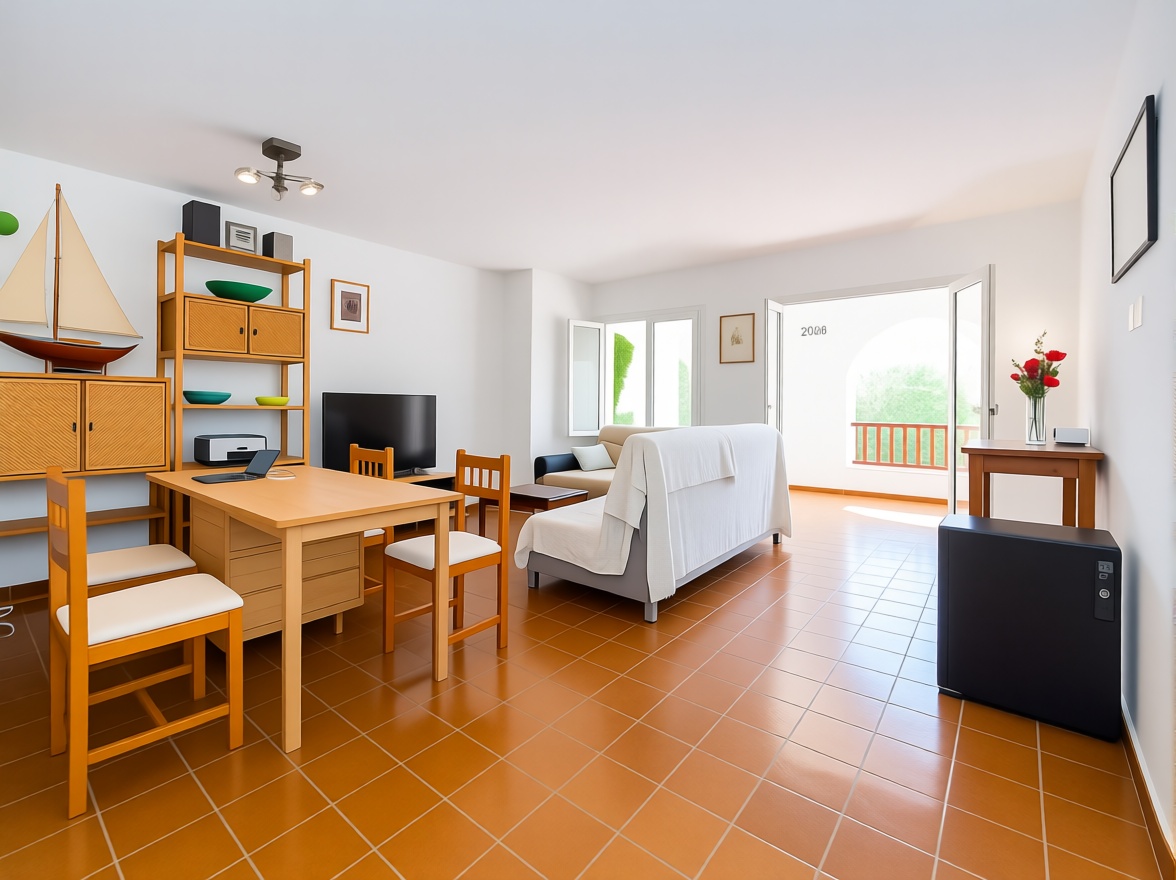 Beachfront flat in Es Mercadal — Living room