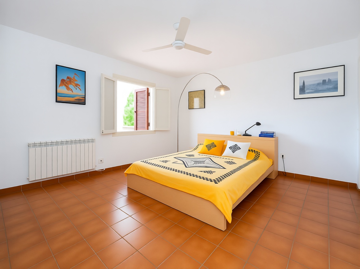 Beachfront flat in Es Mercadal — Bedroom