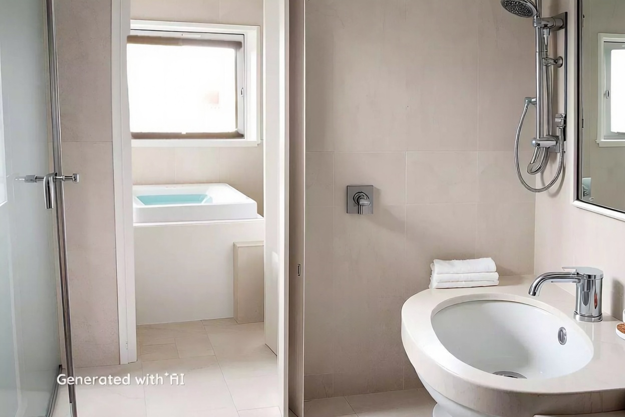 Beachfront duplex in Mallorca, Balears (Illes) — Bathroom