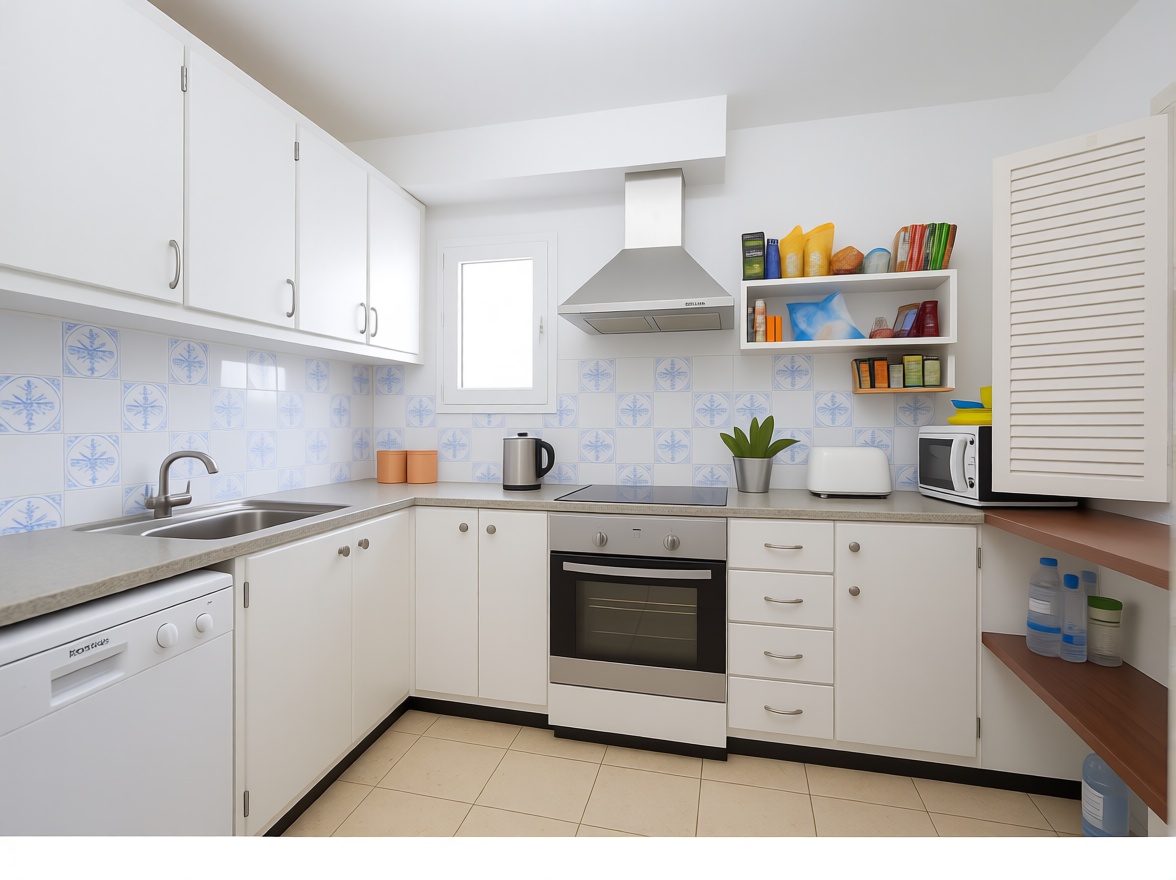 Beachfront flat in Mallorca, Balears (Illes) — Kitchen