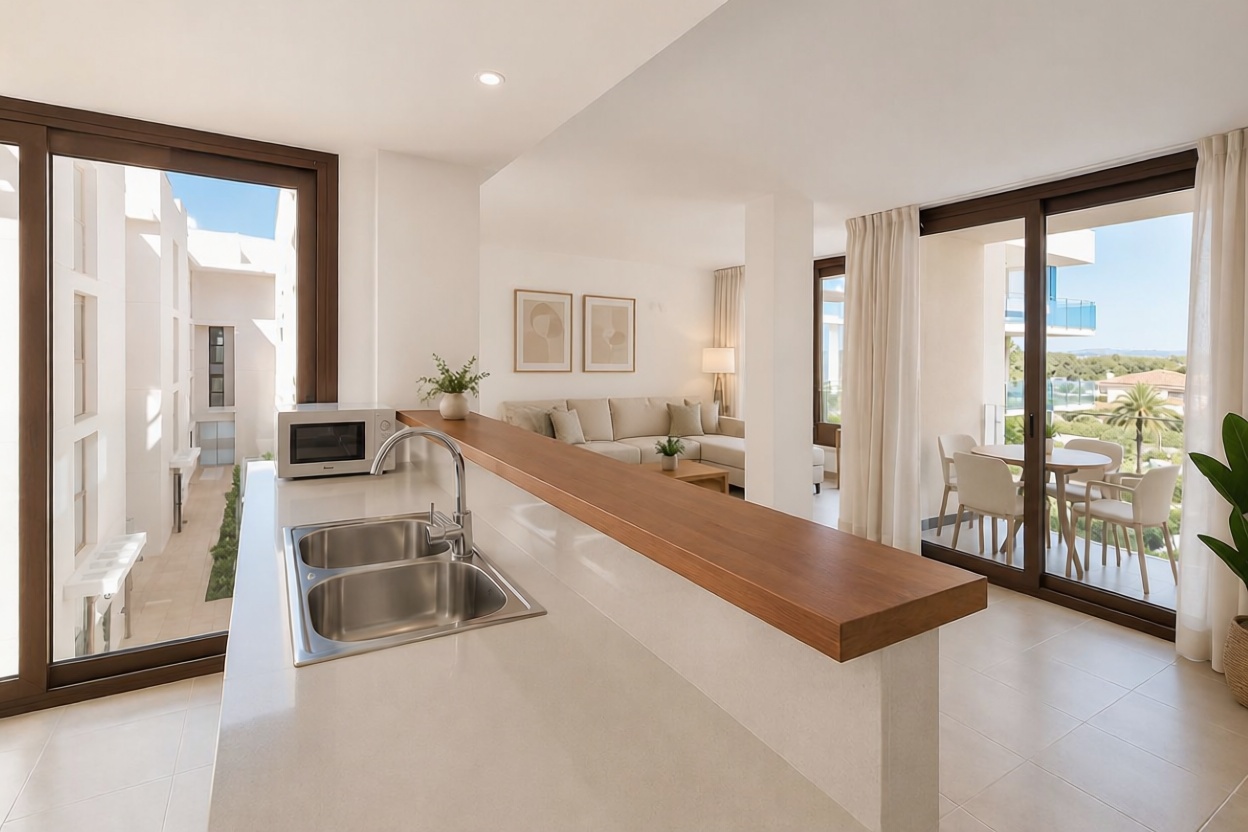 Wohnung in erste Strandlinie in Ciutadella — Küche