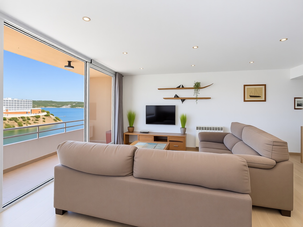 Beachfront flat in Mallorca, Balears (Illes) — Living room