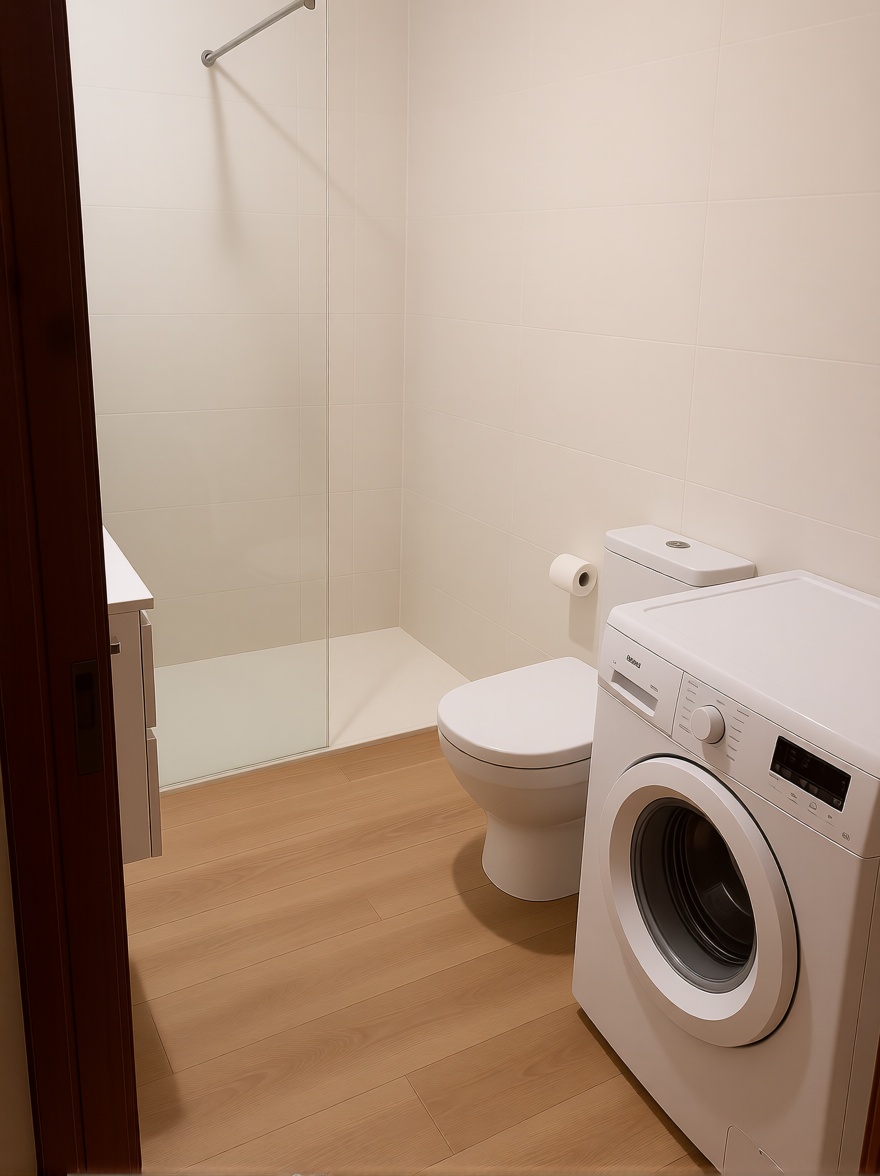 Beachfront flat in Es Mercadal — Bathroom