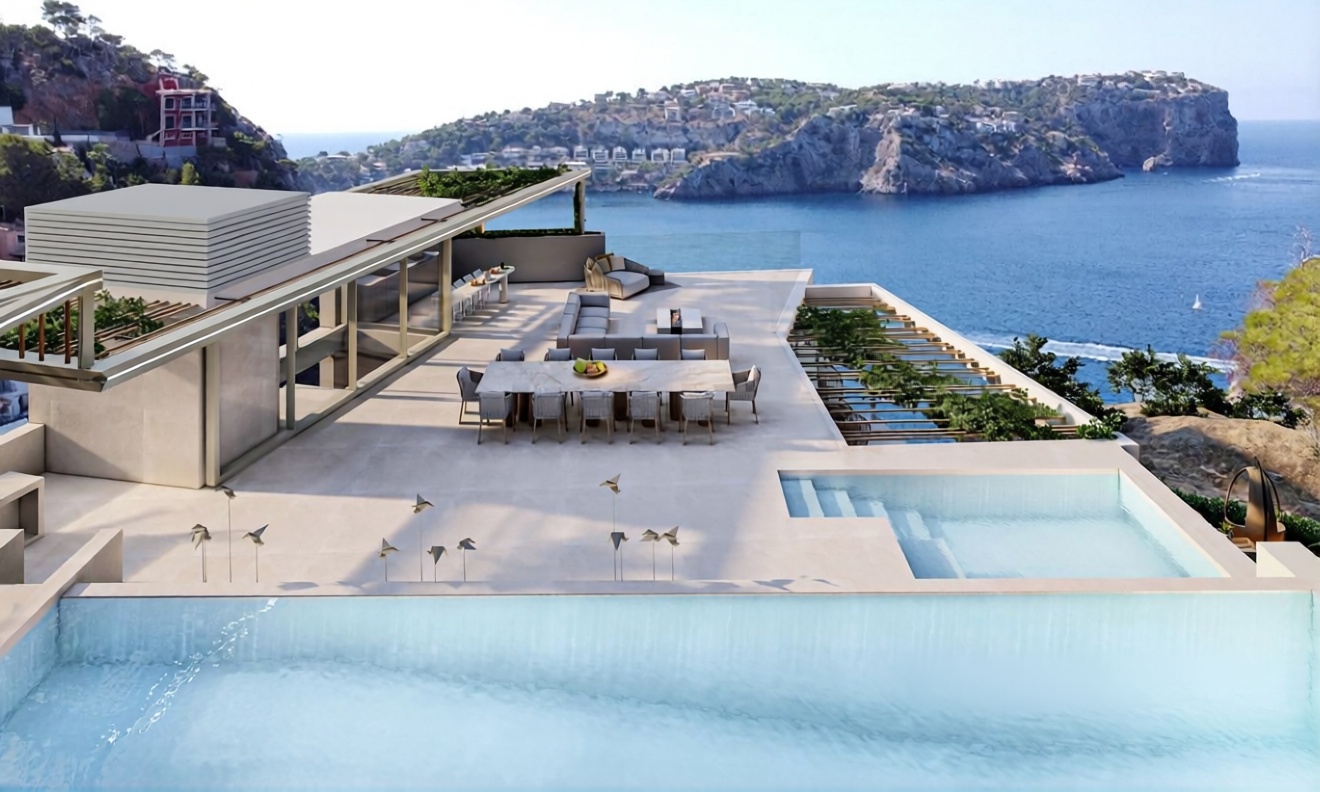 Chalet with direct beach access in Andratx — Sea view