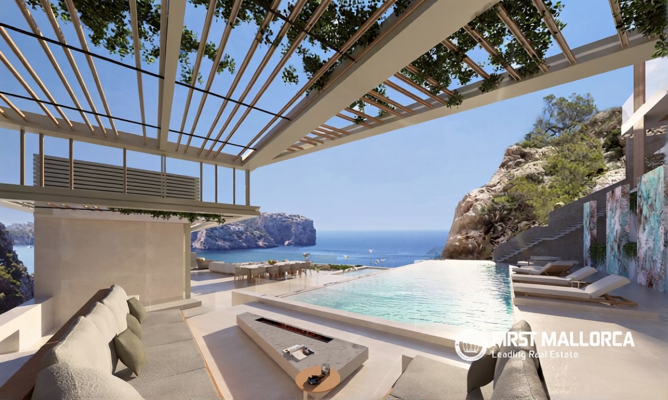 Chalet with direct beach access in Andratx — Sea view