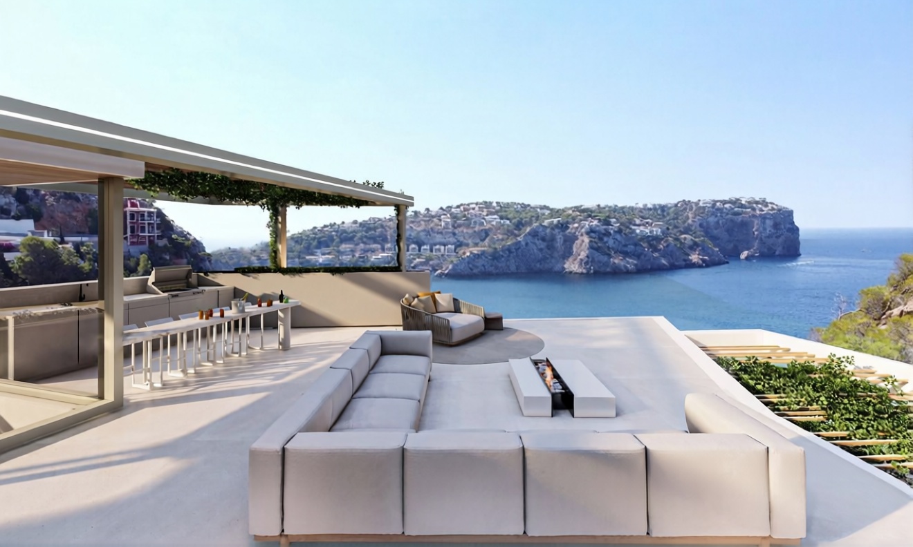 Chalet with direct beach access in Andratx — Sea view