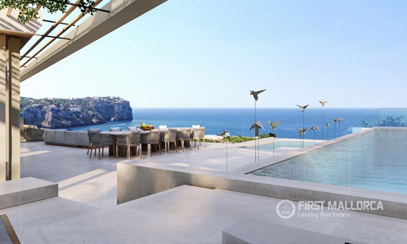 Chalet with direct beach access in Andratx — Sea view