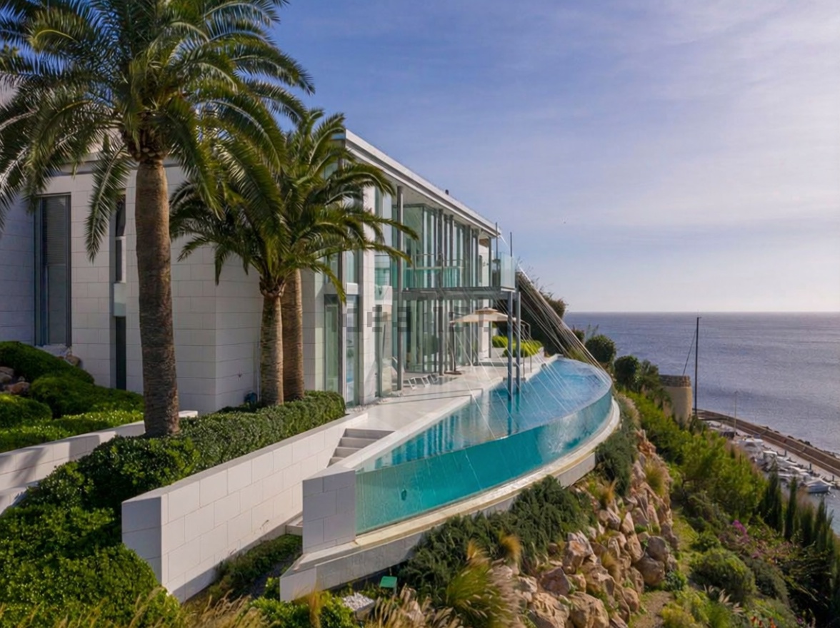 Chalet with direct beach access in Calvià — Sea terrace