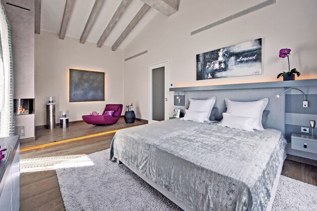 Chalet with direct beach access in Andratx — Bedroom