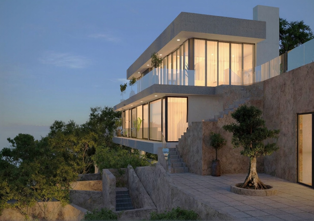 Chalet with direct beach access in Andratx — Facade