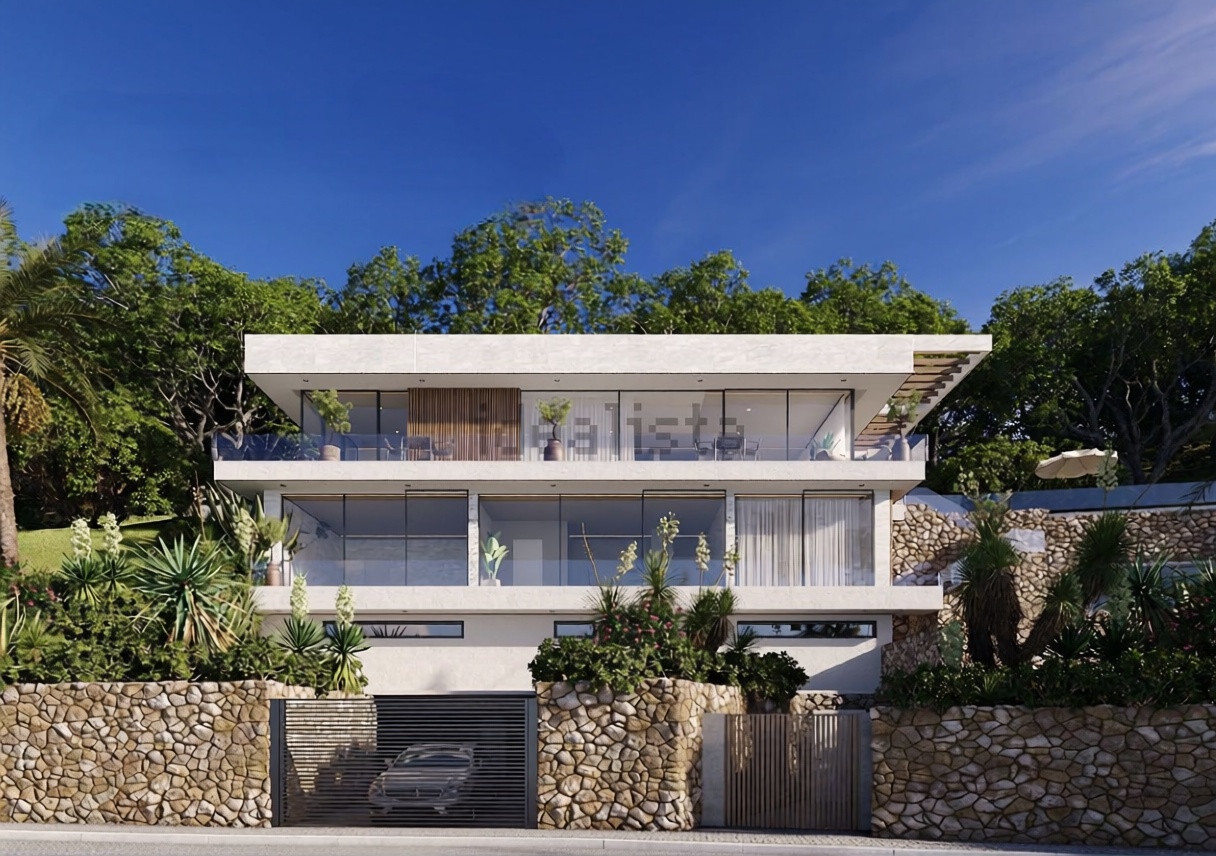 Chalet with direct beach access in Andratx — Facade