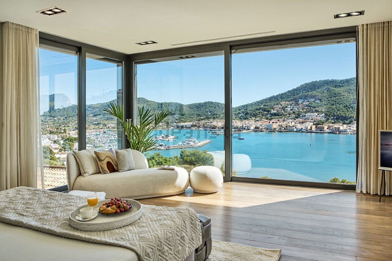 Chalet with direct beach access in Andratx — Bedroom