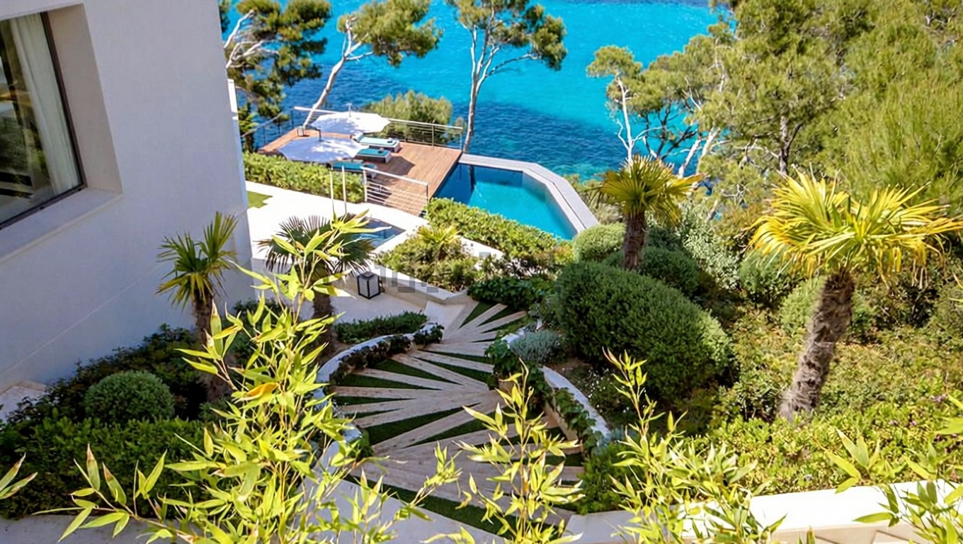 Chalet with direct beach access in Andratx — Sea view