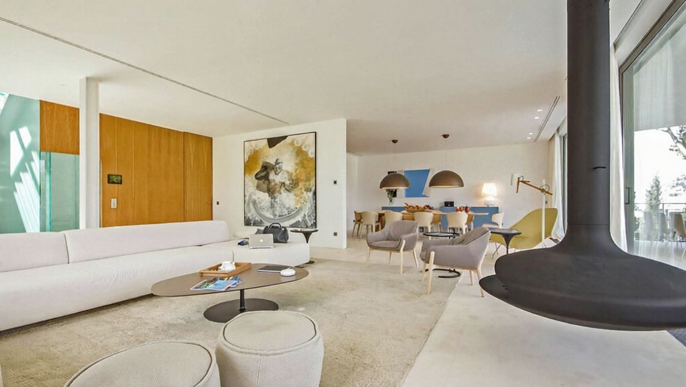 Chalet with direct beach access in Andratx — Living room