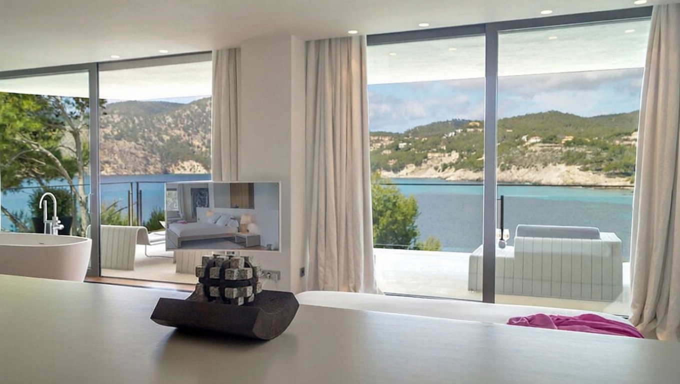 Chalet with direct beach access in Andratx — Bathroom