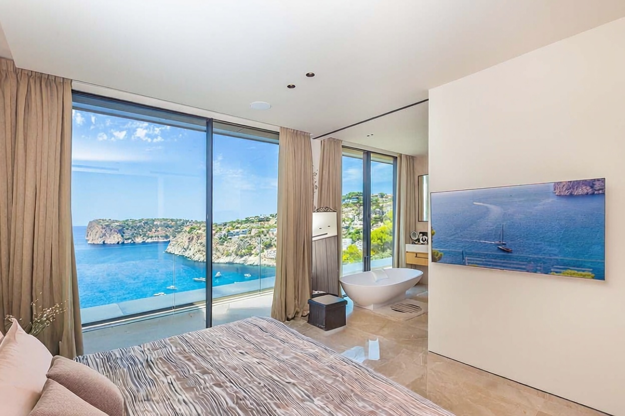 Chalet con acceso directo a playa en Andratx — Dormitorio