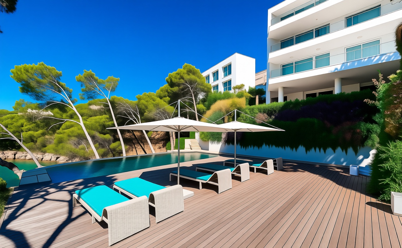 Chalet with direct beach access in Andratx — Sea view