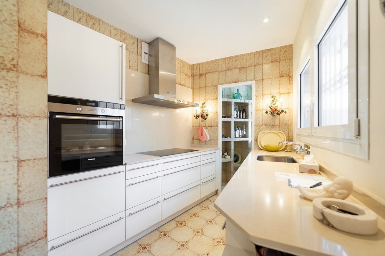 Chalet mit direkter Strandzugang in Llucmajor — Küche