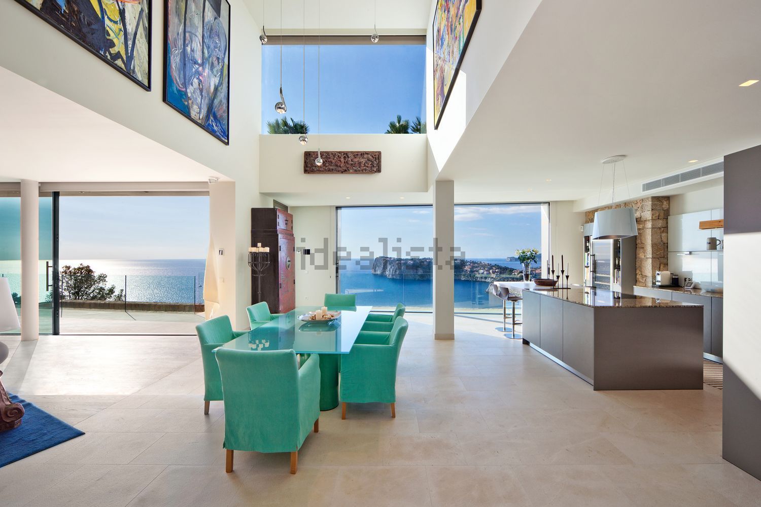 Chalet avec accès direct à la plage à Andratx — Coin repas