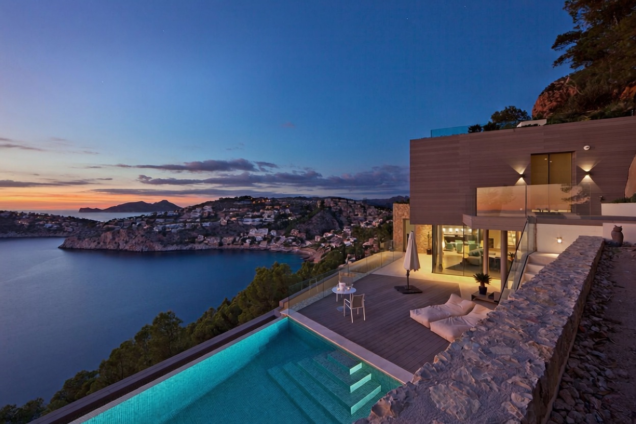 Chalet con acceso directo a playa en Andratx — Vista mar