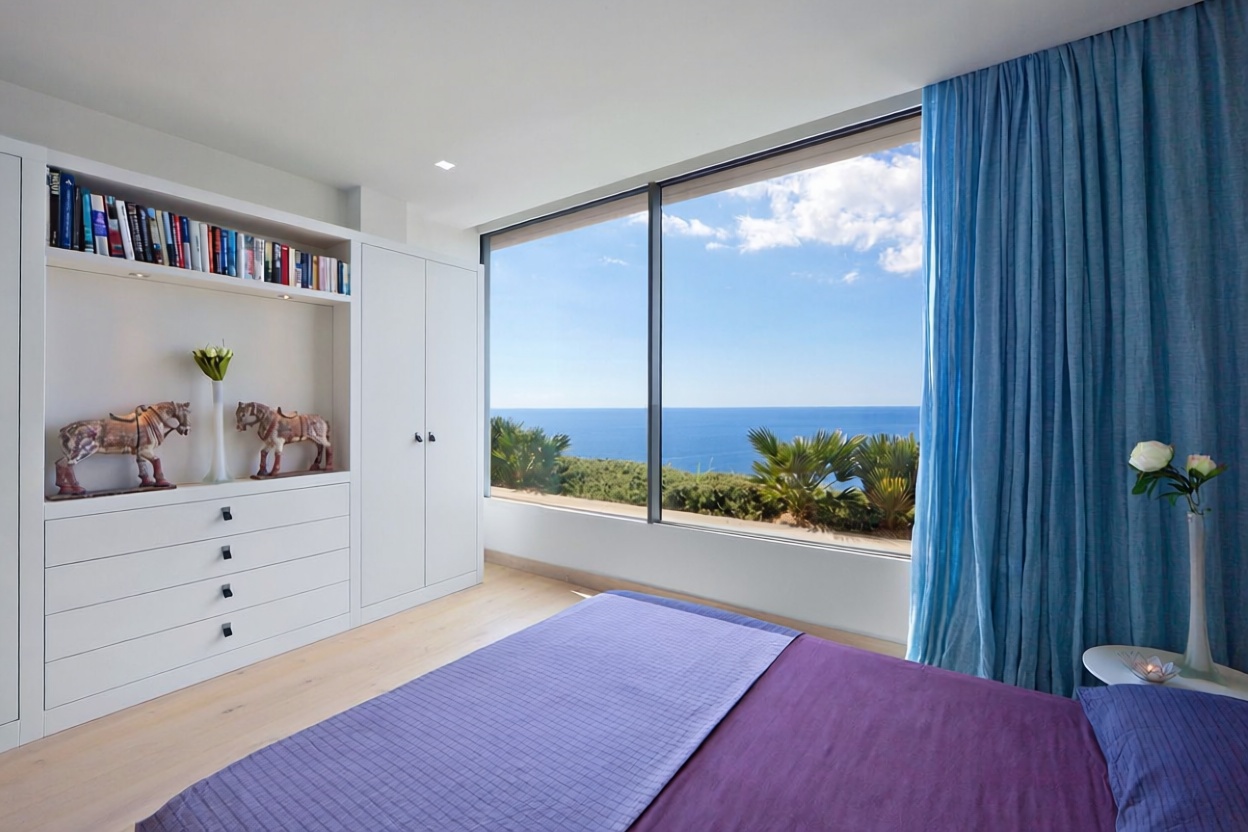 Chalet con acceso directo a playa en Andratx — Dormitorio