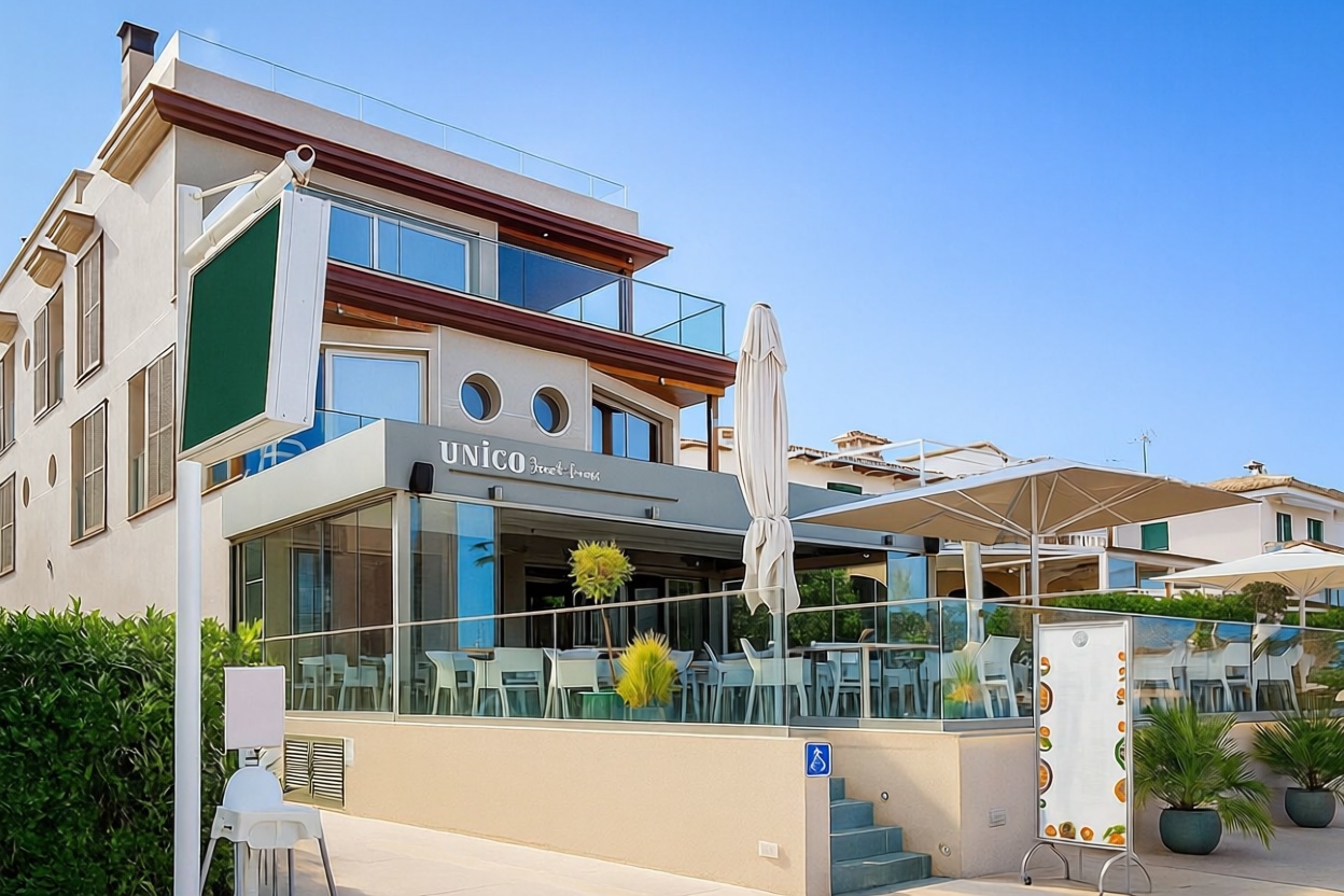 Beachfront flat in Pollença — Facade