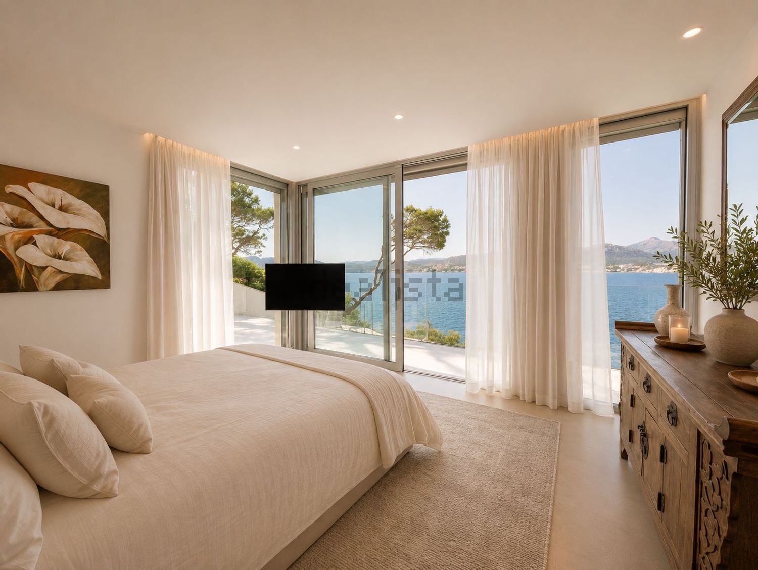 Chalet con acceso directo a playa en Calvià — Dormitorio
